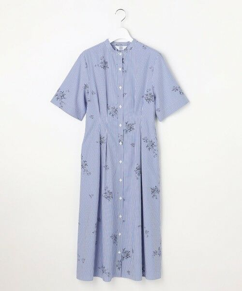 J.PRESS / ジェイプレス ロング・マキシ丈ワンピース | 【一枚で着映え】ストライプ×フラワープリント ワンピース | 詳細9