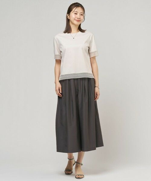 J.PRESS / ジェイプレス その他パンツ | エアリースパンボイル ガウチョ パンツ | 詳細2