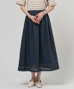 J.PRESS / ジェイプレス ミニ・ひざ丈スカート | 【セット着用可】スパンソフトクロス刺繍 スカート