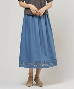 J.PRESS / ジェイプレス ミニ・ひざ丈スカート | 【セット着用可】スパンソフトクロス刺繍 スカート