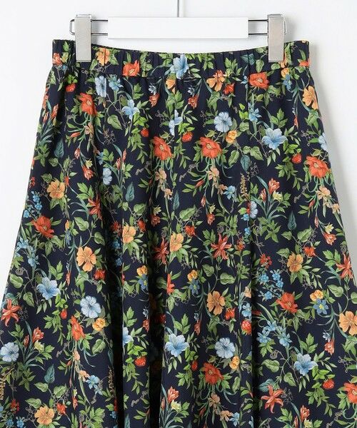 J.PRESS / ジェイプレス ミニ・ひざ丈スカート | スパンボタニカル プリント ロング フレア スカート | 詳細12