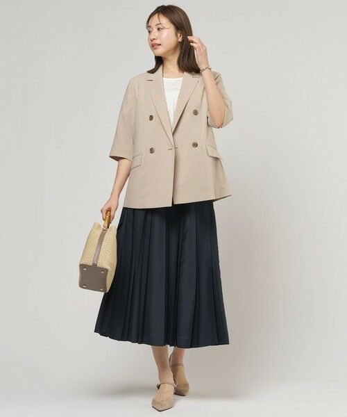 J.PRESS / ジェイプレス ロング・マキシ丈スカート | エアリースパンボイル プリーツ スカート | 詳細15