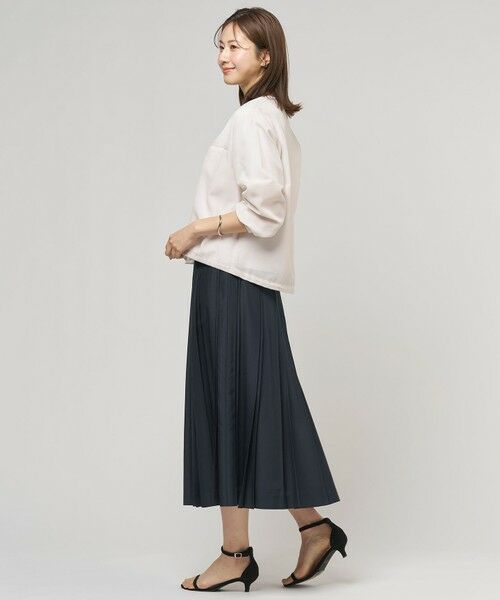 J.PRESS / ジェイプレス ロング・マキシ丈スカート | エアリースパンボイル プリーツ スカート | 詳細17