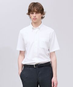 【吸水速乾 / 抗菌防臭 / 遮熱 / 防シワ】【J.PRESS OXFORD JERSEY】カノコインレイ半袖 シャツ / B.D.