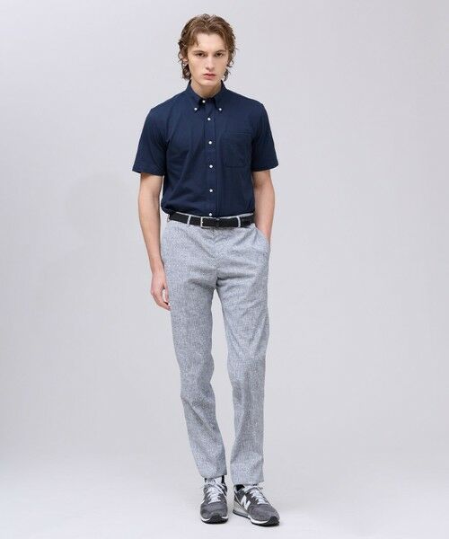 J.PRESS / ジェイプレス シャツ・ブラウス | 【吸水速乾 / 抗菌防臭 / 遮熱 / 防シワ】【J.PRESS OXFORD JERSEY】カノコインレイ半袖 シャツ / B.D. | 詳細6