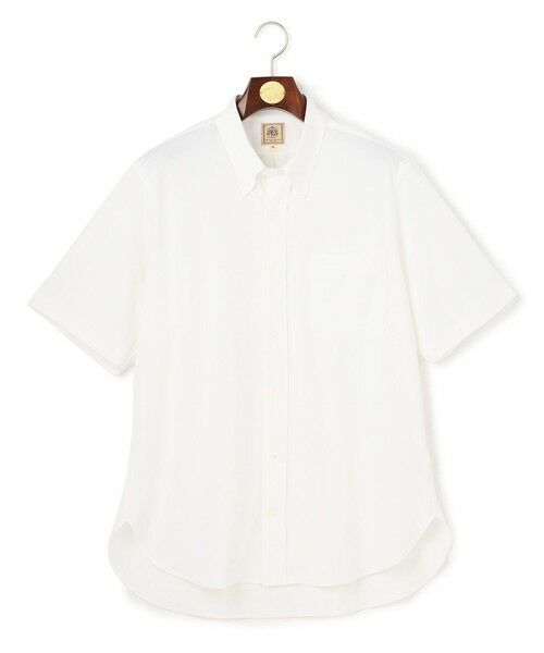 J.PRESS / ジェイプレス シャツ・ブラウス | 【KING SIZE】【吸水速乾 / 抗菌防臭 / 遮熱 / 防シワ】【J.PRESS OXFORD JERSEY】カノコインレイ半袖 シャツ / B.D.(ホワイト系)