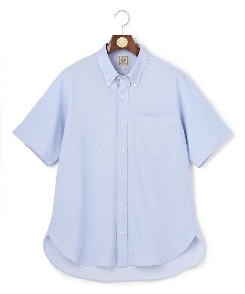 J.PRESS / ジェイプレス シャツ・ブラウス | 【KING SIZE】【吸水速乾 / 抗菌防臭 / 遮熱 / 防シワ】【J.PRESS OXFORD JERSEY】カノコインレイ半袖 シャツ / B.D.(サックスブルー系)