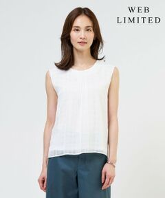 J.PRESS / ジェイプレス カットソー | 【WEB限定】シアーチェック ノースリーブ カットソー
