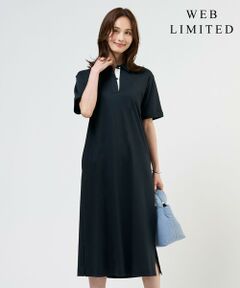 J.PRESS / ジェイプレス ロング・マキシ丈ワンピース | 【WEB限定】コットンスムース ポロワンピース