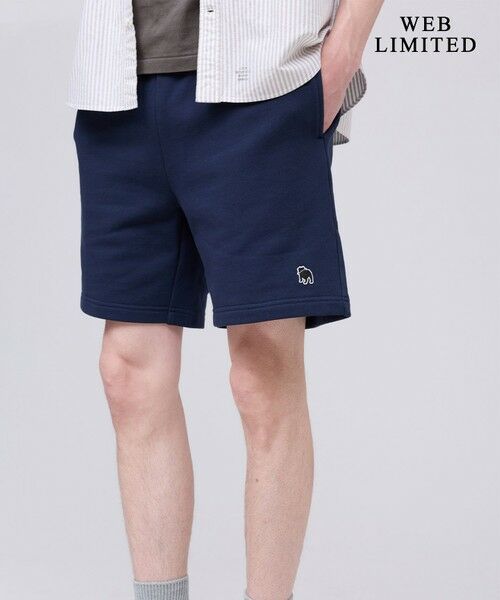 J.PRESS / ジェイプレス その他パンツ | 【WEB限定】バックブル スウェットハーフパンツ（ネイビー系）