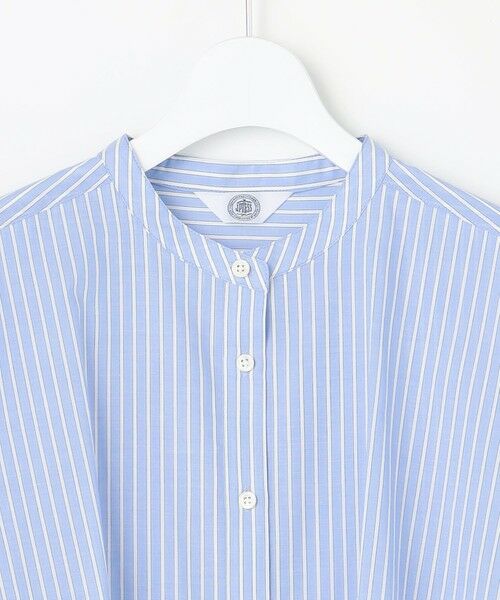 J.PRESS / ジェイプレス シャツ・ブラウス | 【一枚で着映え】シルフィーローン ストライプ バンドカラー ブラウス | 詳細7