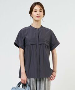 J.PRESS / ジェイプレス シャツ・ブラウス | ソフトシアークロス フレンチスリーブ ブラウス