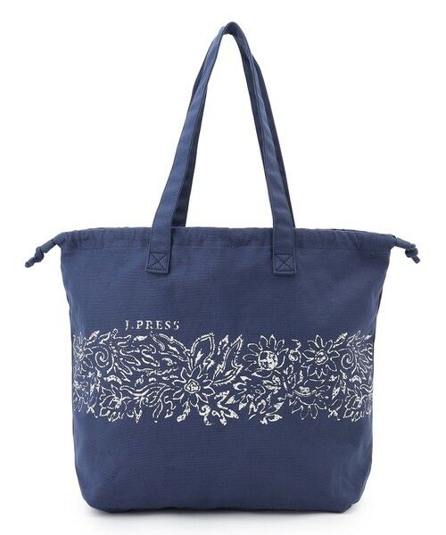 J.PRESS / ジェイプレス トートバッグ | 【J.PRESS YACHT CLUB】コットンキャンバス トートバッグ（ネイビー系）