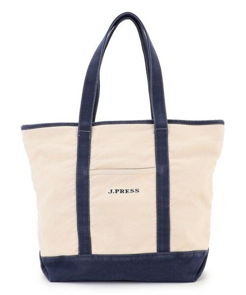 J.PRESS / ジェイプレス トートバッグ | 【WEB・一部店舗限定】キャンバスロゴ トートバッグ（ホワイト系）