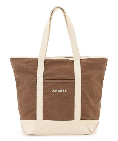 J.PRESS / ジェイプレス トートバッグ | 【WEB・一部店舗限定】キャンバスロゴ トートバッグ（ブラウン系）
