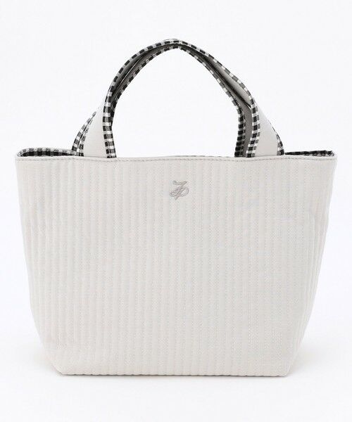 J.PRESS / ジェイプレス トートバッグ | 【WEB限定カラーあり・リバーシブル】キルティング ミニトートバッグ（【WEB限定】グレー系）