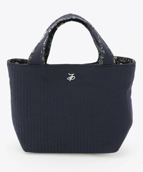 J.PRESS / ジェイプレス トートバッグ | 【WEB限定カラーあり・リバーシブル】キルティング ミニトートバッグ（ネイビー系）