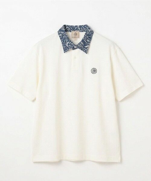 J.PRESS / ジェイプレス ポロシャツ | 【J.PRESS YACHT CLUB】アーバンリゾート デザインポロシャツ（ホワイト系）