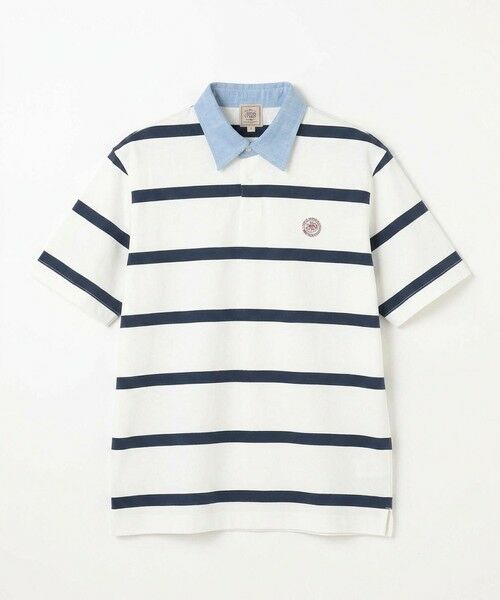 J.PRESS / ジェイプレス ポロシャツ | 【J.PRESS YACHT CLUB】アーバンリゾート デザインポロシャツ（ホワイト系9）