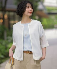 J.PRESS / ジェイプレス ブルゾン | SHEER LIGHT KNIT ブルゾン
