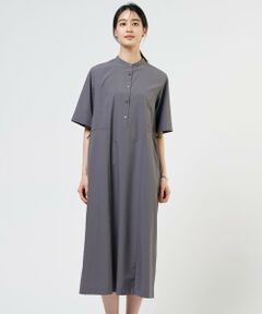 J.PRESS / ジェイプレス ミニ丈・ひざ丈ワンピース | ソフトタフタクロス シャツ ワンピース