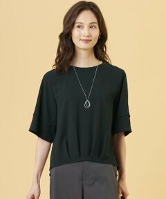 J.PRESS / ジェイプレス シャツ・ブラウス | 【セットアップ対応・人気素材】Light ジョーゼット クルーネック ブラウス