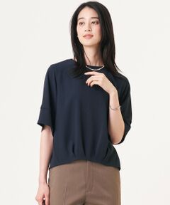 J.PRESS / ジェイプレス シャツ・ブラウス | 【セットアップ対応・人気素材】Light ジョーゼット クルーネック ブラウス