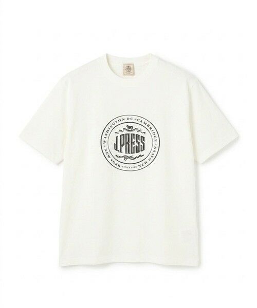 J.PRESS / ジェイプレス カットソー | 【WEB限定】オーバルロゴ Tシャツ（ホワイト系）