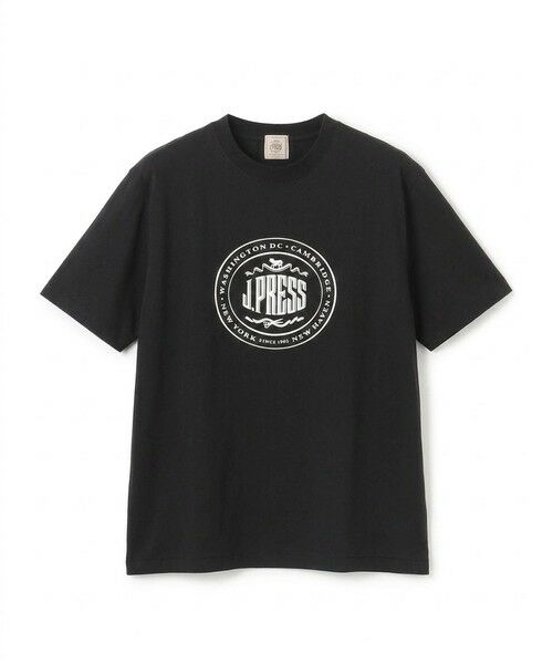 J.PRESS / ジェイプレス カットソー | 【WEB限定】オーバルロゴ Tシャツ（ブラック系）