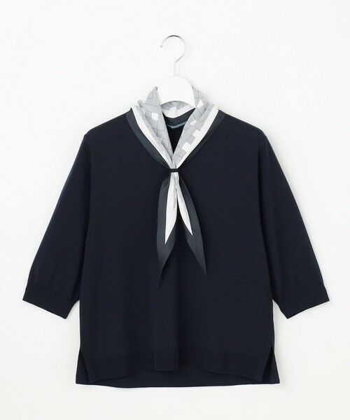 J.PRESS / ジェイプレス ニット・セーター | 【2WAY・シーンレスに活躍】SCARF KNIT Vネック ニット | 詳細3