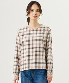 J.PRESS / ジェイプレス シャツ・ブラウス | コットン 起毛 タータン チェック プルオーバー ブラウス