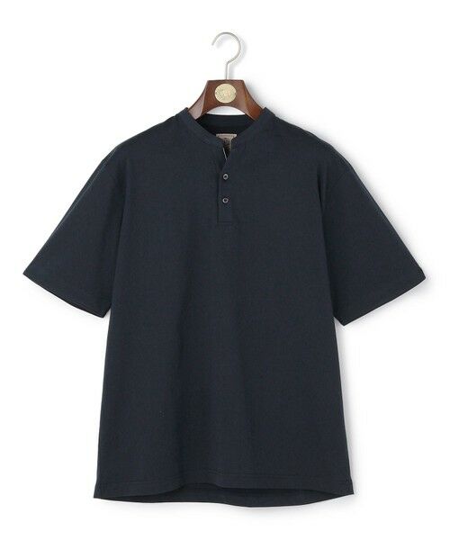 J.PRESS / ジェイプレス カットソー | 【WEB・一部店舗限定】バンドカラースキッパーシャツ(ネイビー系)