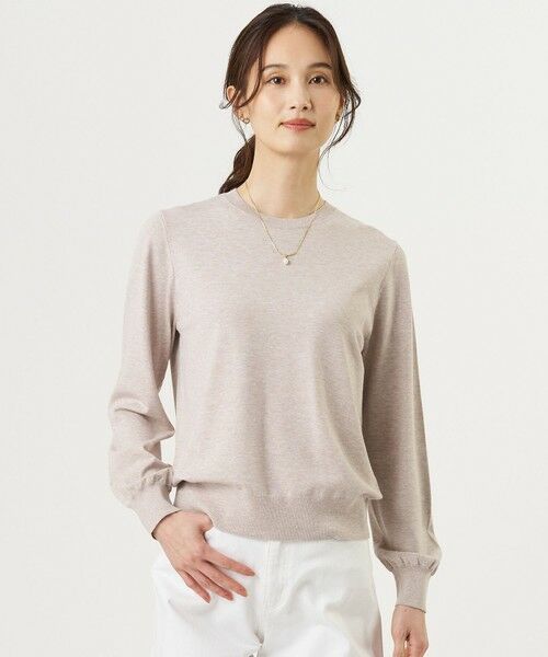 J.PRESS / ジェイプレス ニット・セーター | 【人気定番アイテム・シーンレスに活躍・WEB限定カラーあり】PRINCE クルーネック ニット(トップベージュ系)