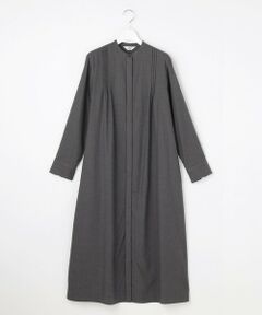 J.PRESS / ジェイプレス ミニ丈・ひざ丈ワンピース | Pe キュプラ Light ツイル ピーチ ウール ライク シャツ ワンピース