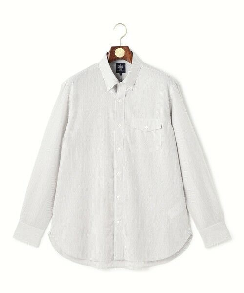 J.PRESS / ジェイプレス シャツ・ブラウス | 【KANEMSA JERSEY】46G マルチストライプ ジャージーシャツ / B.D. | 詳細4