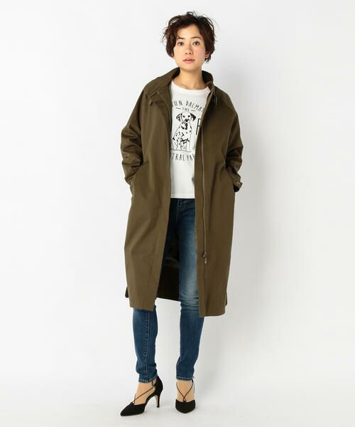 ライナー付きモッズコート ニッセン（nissen） 大きいサイズ レディース アウター スマイルさんと