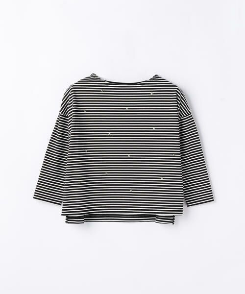 ＊＊JSTUDIO EDIT / ジェイストゥディオエディット カットソー | スタッズ付ボーダーカットソー（ブラック系（24））