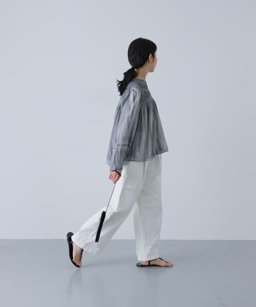 ピグメントダイピンタックブラウス （シャツ・ブラウス）｜か