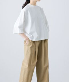 かぐれ 美品⭐︎ 七分丈 コットンTシャツ アイボリー オーバーサイズ 綺麗め かぐれ 美品⭐︎ 七分丈 コットンTシャツ アイボリー オーバー