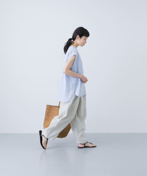 新品◎かぐれ◎リネンボリュームパンツ//ラベンダー かぐれ（カグレ）の「リネンボリュームパンツ（その他パンツ