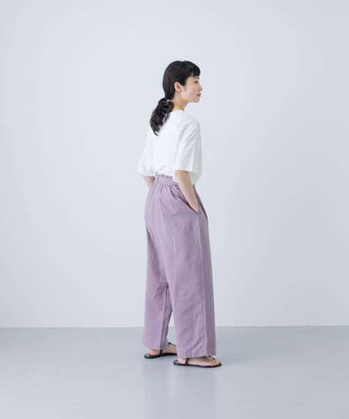 美品！kagure かぐれ コットンリネンラップパンツ ベージュ フリー かぐれ コットンリネンラップパンツ ベージュ 24SS