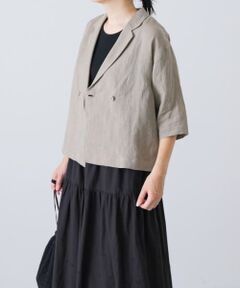 かぐれ コットンシルクショップコート黒 ブラック 未使用