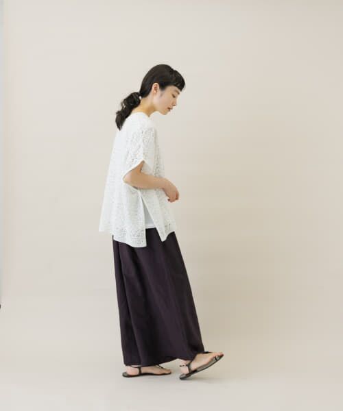 かぐれ / かぐれ その他パンツ | リネンレーヨンワイドギャザーパンツ | 詳細6