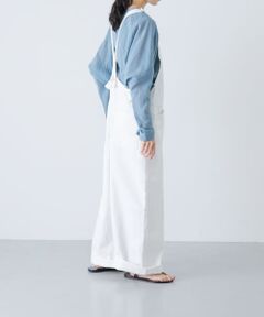かぐれ　オーバーオール　リネン　ベージュ かぐれ（カグレ）の「リネンサロペット（サロペット