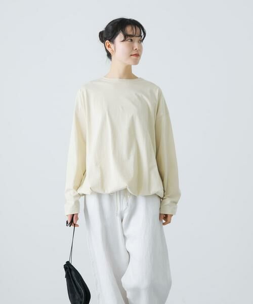 かぐれ / かぐれ Tシャツ | オーガニックコットンドロストカットソー(ベージュ)