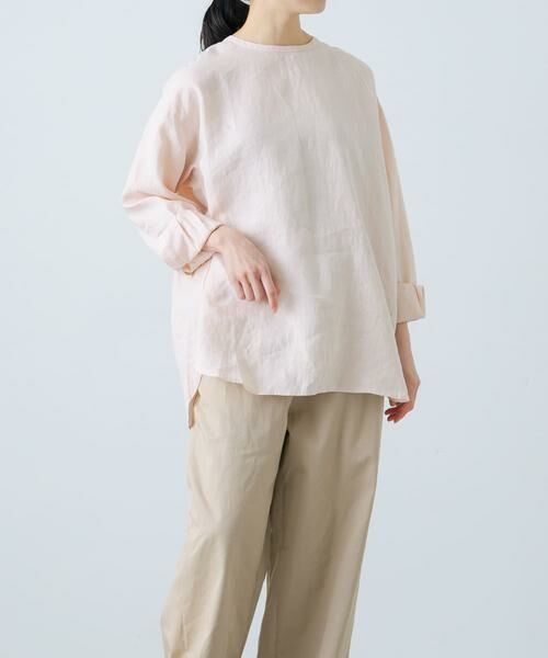 かぐれ / かぐれ シャツ・ブラウス | リネンクルーネックプルオーバー | 詳細1