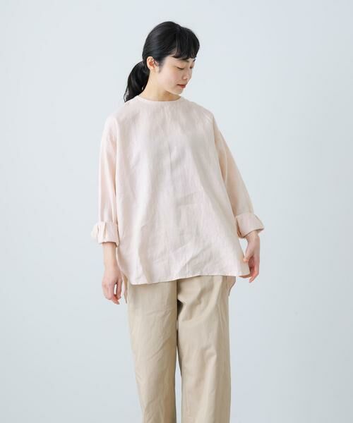 かぐれ / かぐれ シャツ・ブラウス | リネンクルーネックプルオーバー | 詳細2