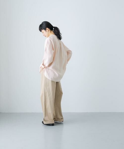 かぐれ / かぐれ シャツ・ブラウス | リネンクルーネックプルオーバー | 詳細4