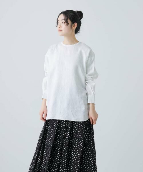 かぐれ / かぐれ シャツ・ブラウス | リネンクルーネックプルオーバー | 詳細13