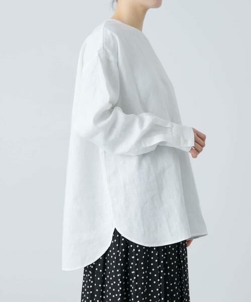 かぐれ / かぐれ シャツ・ブラウス | リネンクルーネックプルオーバー | 詳細24